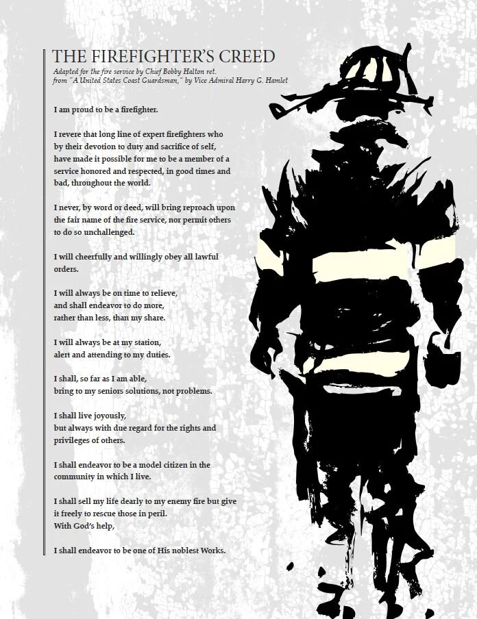 The Firefighter's Creed — a statement of duty, honor, and brotherhood in the fire service